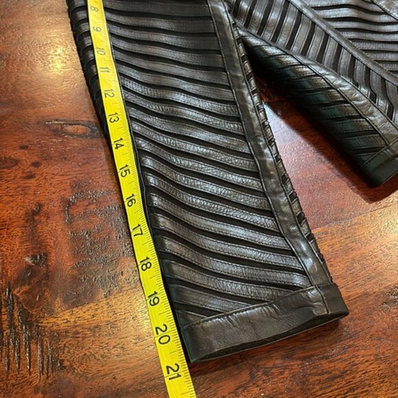 Ralph Lauren Black Label Leather Mesh Jacket size 4 - Picture 14 of 14